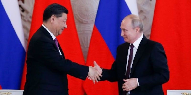 Presiden Xi Jinping dan Presiden Vladimir Putin