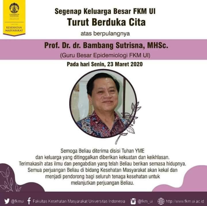 Prof Bambang Sutrisna/ Net