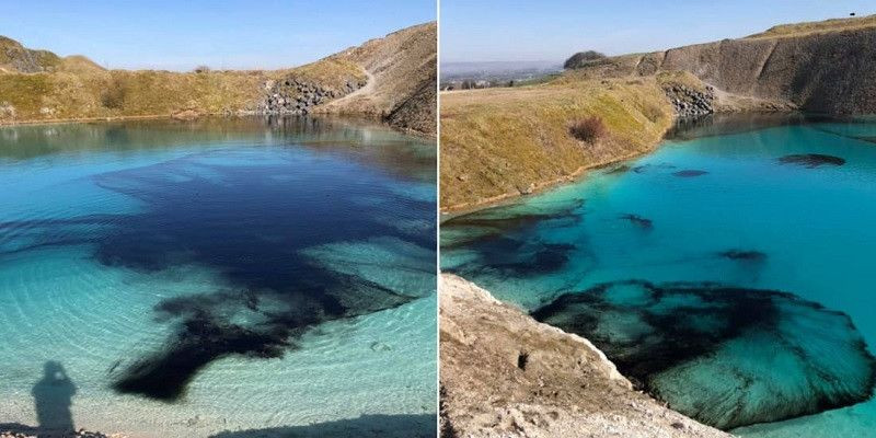 Laguna Biru yang dicat hitam/CNN