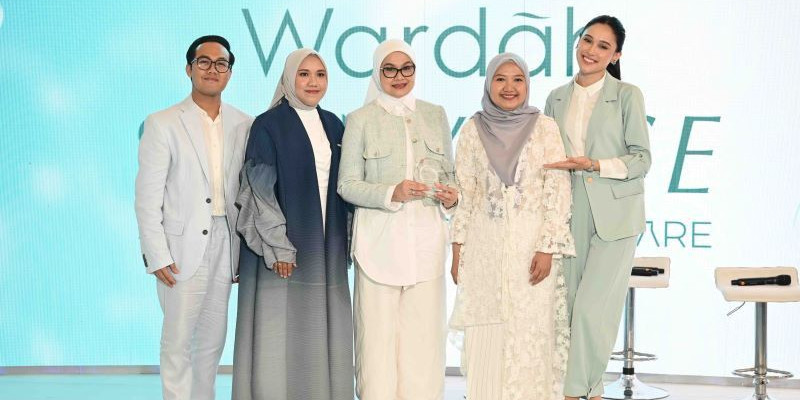 Para pembicara di event Wardah SKINVERSE-Science Powered Skincare, Senayan City, Senin (27/5/2024)/Wardah