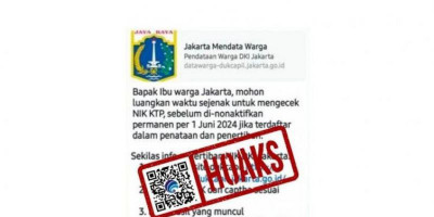 Kabar tentang NIK KTP Jakarta Nonaktif Permanen Mulai 1 Juni 2024, Kominfo: Awas Hoaks!