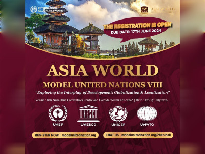 Jelang ASIA WORLD MUN VIII: Gen Z dari Seluruh Dunia Akan Hadir di Simulasi Sidang PBB di Bali