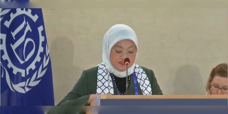 Menteri Ida Fauziyah berbicara di sidang ILC Jenewa/Instagram @idafauziyahnu