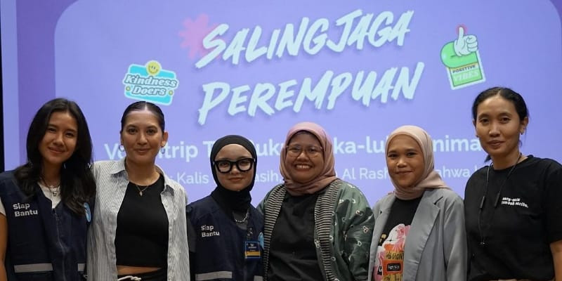 Melindungi perempuan lewat Voluntrip Kawanpuan. (Instagram/@kitabisacom)