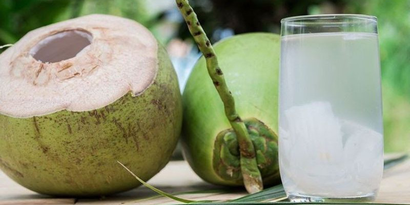 Air kelapa, segar dan menyehatkan. (Pinterest)