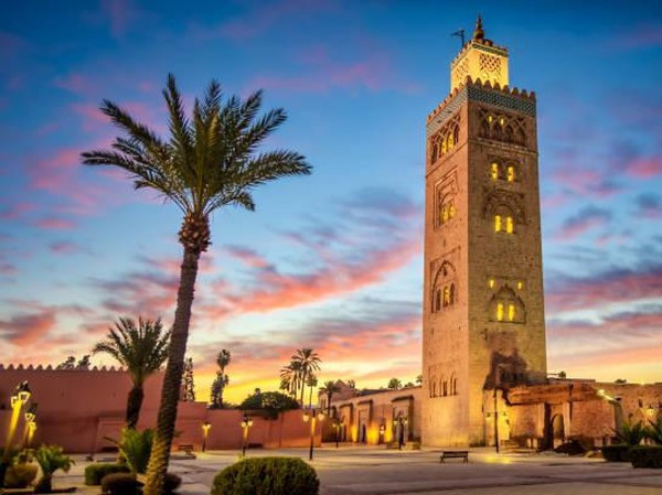 Menara masjid Koutoubia di Marakesh/Getty Images