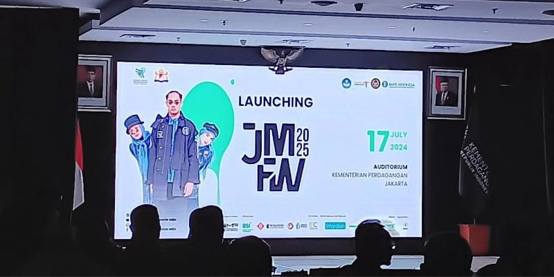 Launching JMFW 2025 pada Rabu (17/7) di Gedung Kemendag RI, Jakarta. (FARAH/Aylaa Afraa Amanda)