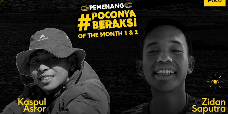 Dua anak muda yang terpilih jadi #POCOnyaBeraksi of the Month yang berhasil mengejar mimpi. (Dok. POCO)