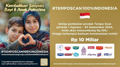 Program Tempo Scan 100% INDONESIA Ajak Masyarakat Berpartisipasi dalam Misi Bantuan Kemanusiaan “Kembalikan Senyum Bayi dan Anak Palestina”