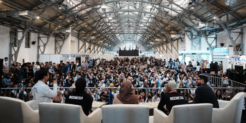 Diskusi Gen Z Anti Mager-Mager Club untuk Pendidikan dalam festival Belajaraya 2024 (4/8) di Pos Bloc, Jakarta. (Dok. ID COMM)