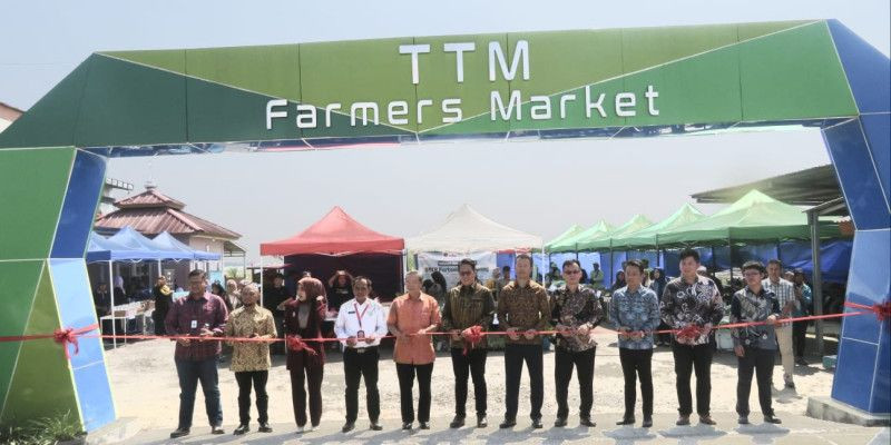 Pembukaan Pasar Petani oleh Taiwan Technical Mission di Indonesia. 