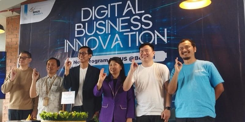 Peluncuran Digital Business Innovation (10/8) di Binus Bekasi. (FARAH/S.Fauziah)