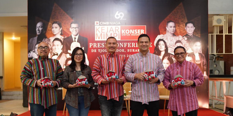 Press conference Konser Kejar Mimpi untuk Indonesia (20/8) di Surakarta. (CIMB NIAGA)