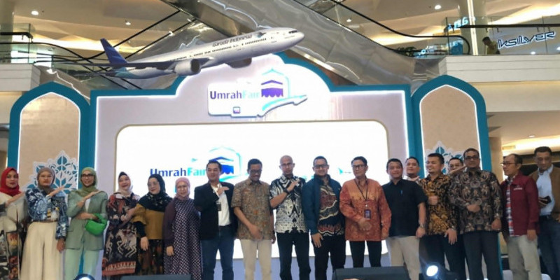 Pembukaan Garuda Umrah Travel Fair 2024 (23/8) di Mall Kota Kasablanka, Jakarta. (FARAH)