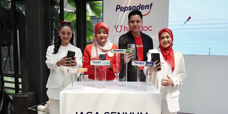 drg. Ratu Mirah Afifah saat peluncuran kolaborasi Pepsodent x halodoc (30/8) di Jakarta. (Ist)