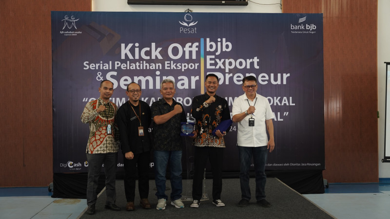 bjb exportpreneur siap mendorong pertumbuhan pelaku UMKM jadi eksportir. (Ist)