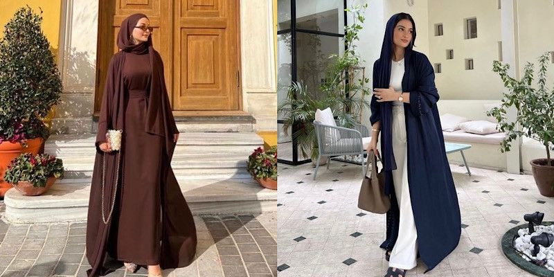 Abaya loose dan simpel semakin digemari. (Pinterst/nuth)