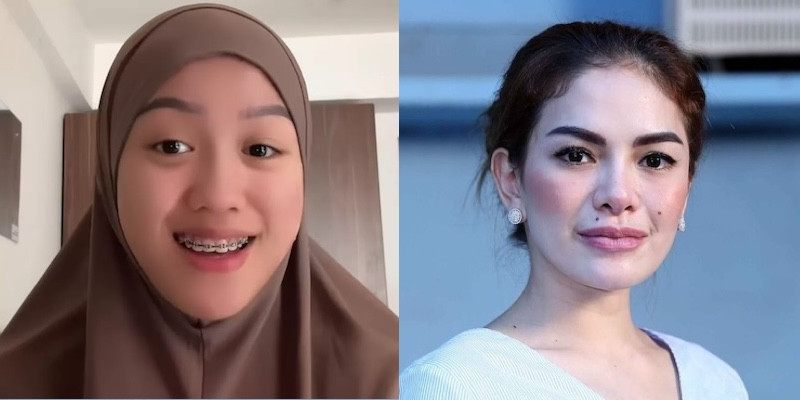 Laura Meizani Nasseru Asry alias Lolly (kiri) dan Nikita Mirzani Mawardi