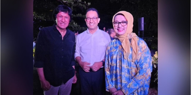 (Ki-ka) Ikang Fawzi-Anies Baswedan-Marissa Haque. (Instagram/@aniesbaswedan)