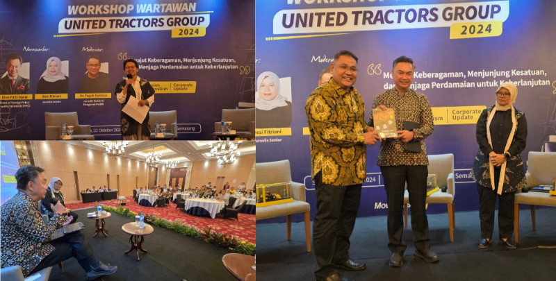 Pembicara dan Moderator Workshop “Merajut Keberagaman, Menjunjung Kesatuan, dan Menjaga Perdamaian untuk Berkelanjutan” yang digelar United Tractors Group di Hotel Tentrem, Semarang (22/10)