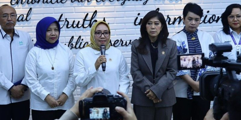 Pertemuan Menteri PPPA & Menteri Komdigi di Jakarta (18/11). (KemenPPPA)