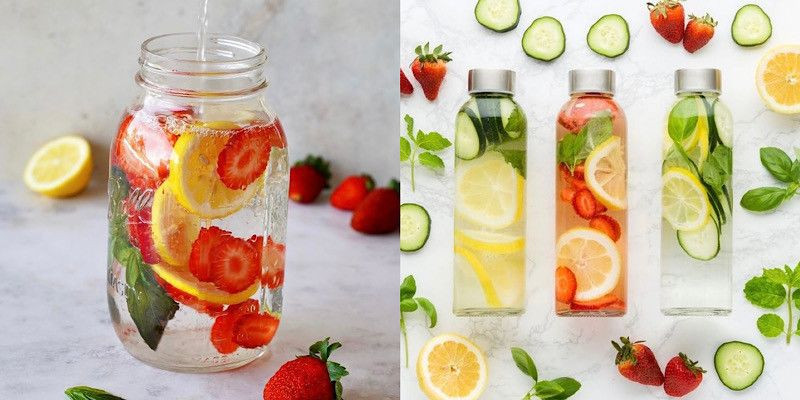 Infused water, kaya vitamin. (Pinterest/BritMorin)