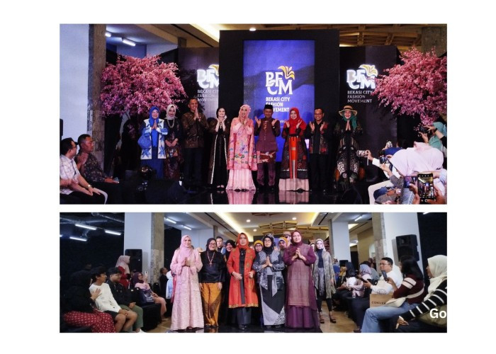 Opening ceremony Bekasi Fashion Movement 2024 (1/12) di Grand Metropolitan Mall dihadiri para kepala lembaga pemerintahan Kota Bekasi dan para desainer. (FARAH)