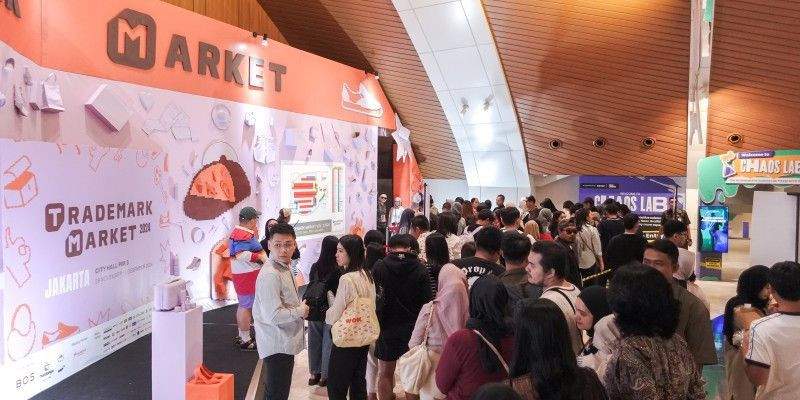 Suasana Trademark Market di City Hall PIM 3 hari ketiga (1/12) yang dipenuhi pengunjung. (Ist)