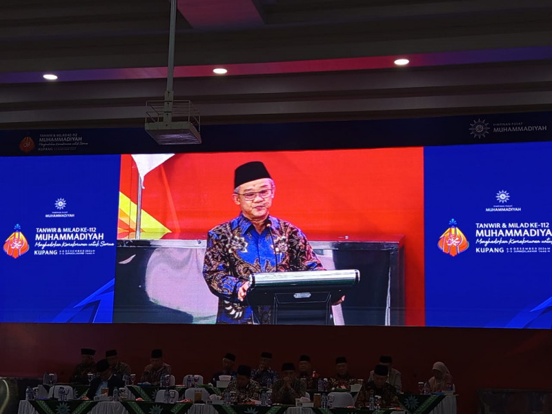 Sekretaris PP Muhammadiyah Prof. Abdul Mu'ti dalam Sidang Tanwir Muhammadiyah (5/12) di Kupang. (Ist)