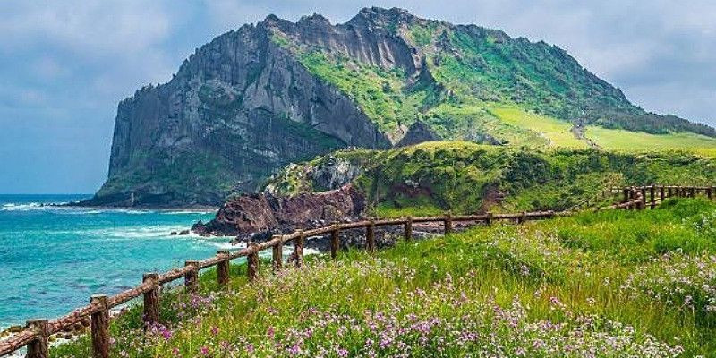 Pulau Jeju tawarkan keindahan panorama alam penuh pesona. (Pinterest/@powerc97)