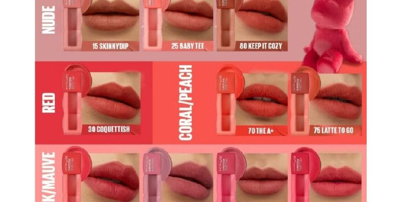 Shades dari koleksi Superstay Teddy Tint. (Maybelline)