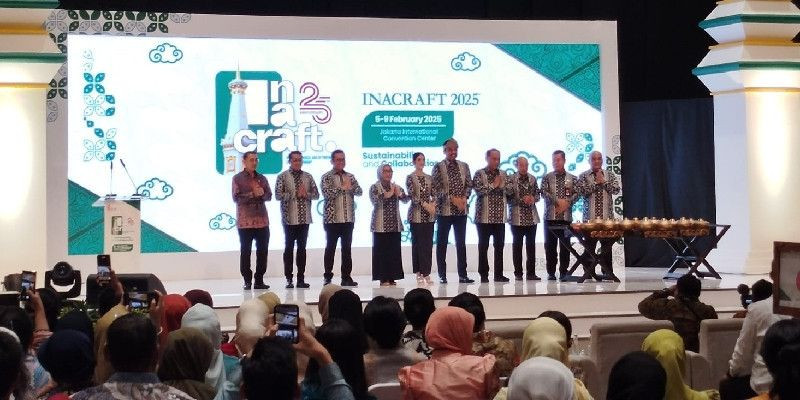 Upacara pembukaan INACRAFT ke-25 di Jakarta Convention Center (5/2). (FARAH)