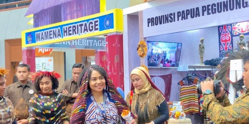 Booth Papua di INACRAFT 2025. (FARAH/Indah)