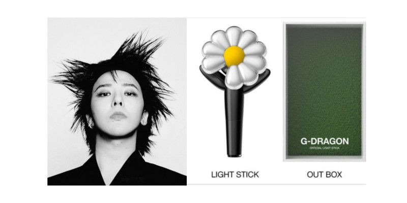 G-Dragon dan lighstick bunga Daisy. (GALAXY)