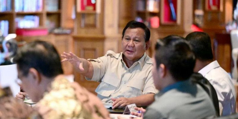 Presiden Prabowo memimpin ratas percepatan hilirisasi (16/3). (ANTARA)